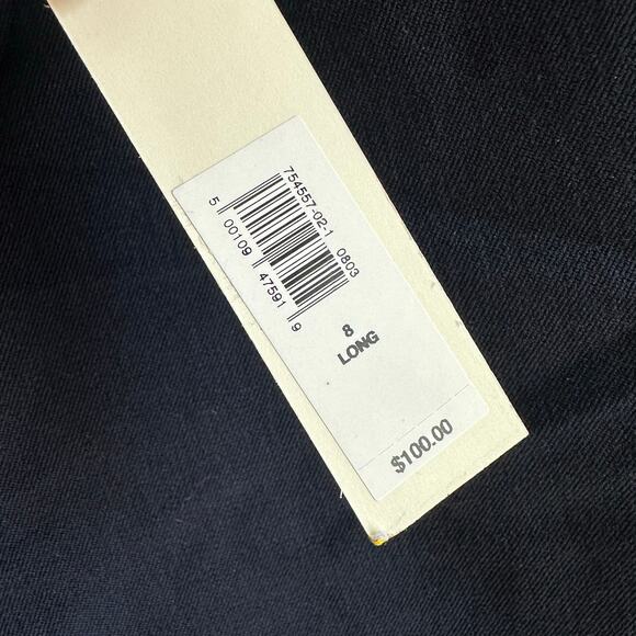 Banana Republic LONG Mid Rise Straight Sloan Pant Navy Blue 8 754557 - Picture 5 of 11